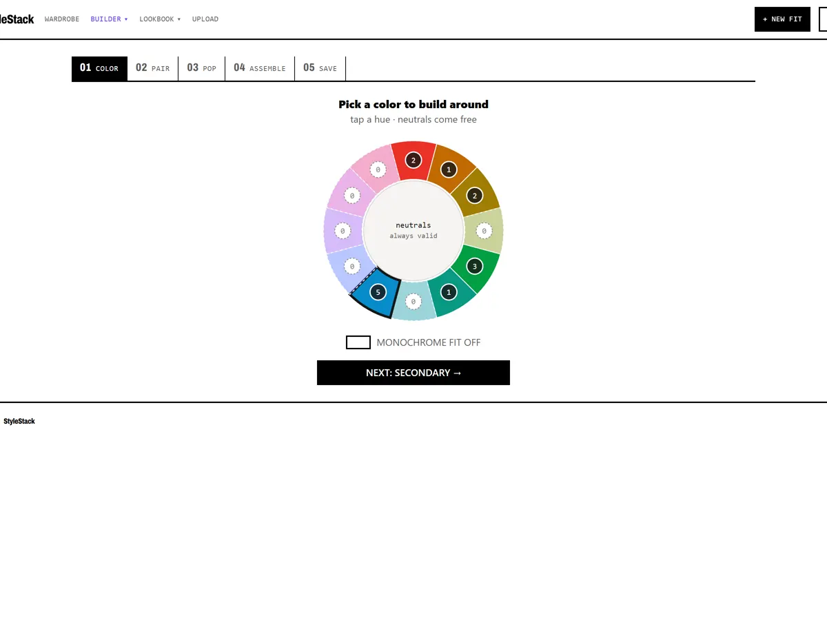 THE COLOUR WHEEL — PICK A HUE, SEE WHAT IT ALLOWS